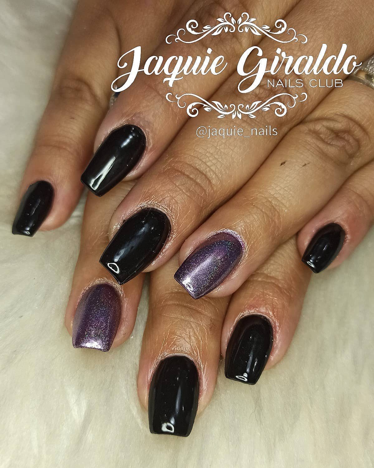 Uñas con efecto espejo